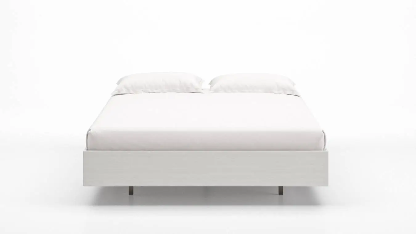 Кровать Bet, цвет Белый текстурный из лдсп без изголовья Askona фото - 3 - большое изображение