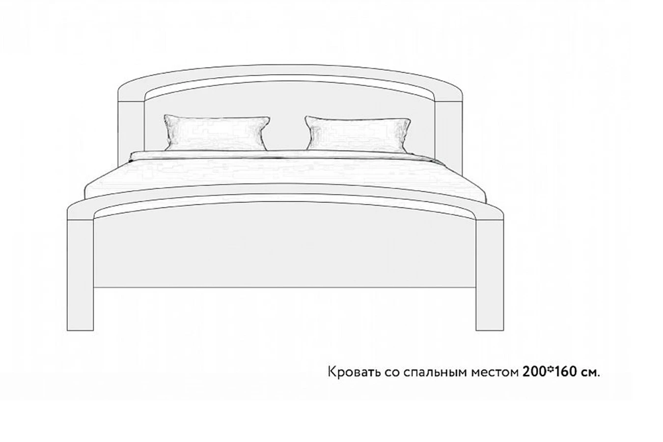 Кровать Regina, цвет белый из натурального дерева - 19 - большое изображение