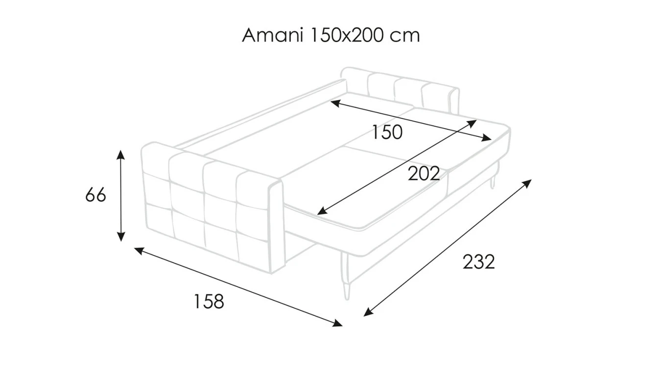 Диван-кровать Amani с коробом для белья Askona фото - 30 - большое изображение